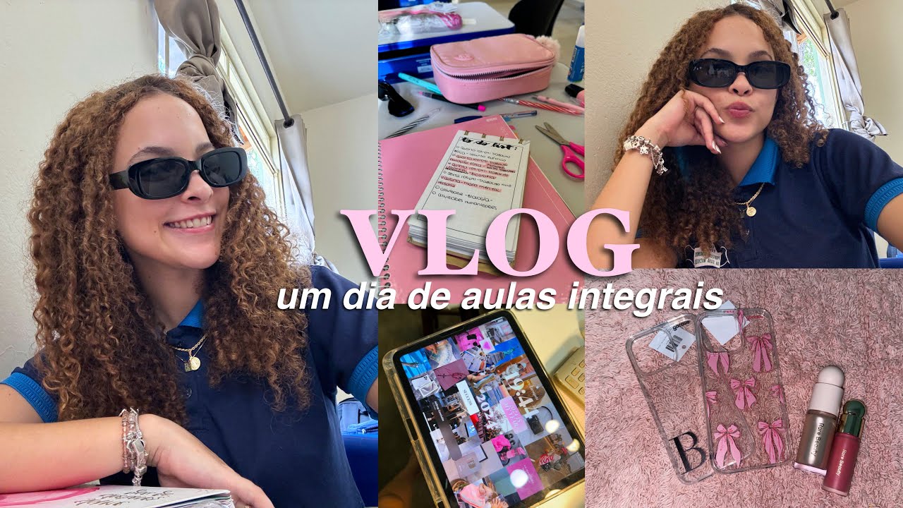vlog: um dia de aulas integrais comigo 📚✏️