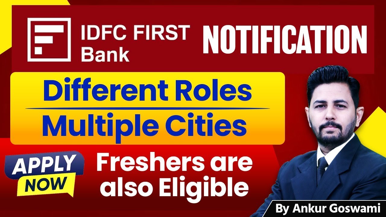 Вакансии в IDFC FIRST Bank на 2025 год | Новые вакансии | Заработная плата, требования и подробно...