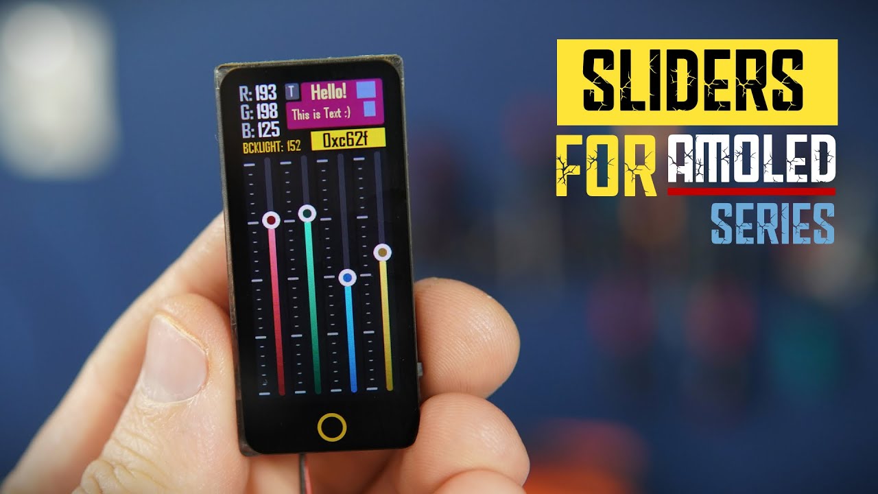 Gradient Sliders for T-Display S3 AMOLED Series (ESP32)