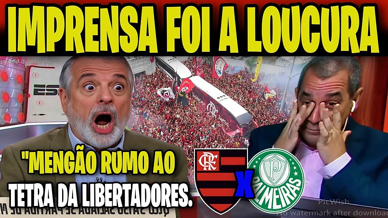 😱 PASCOAL & ZINHO EMBASBACADOS! O FLAMENGO VIAJOU RUMO AO TETRA DA LIBERTADORES COM O MAIOR AEROFLA