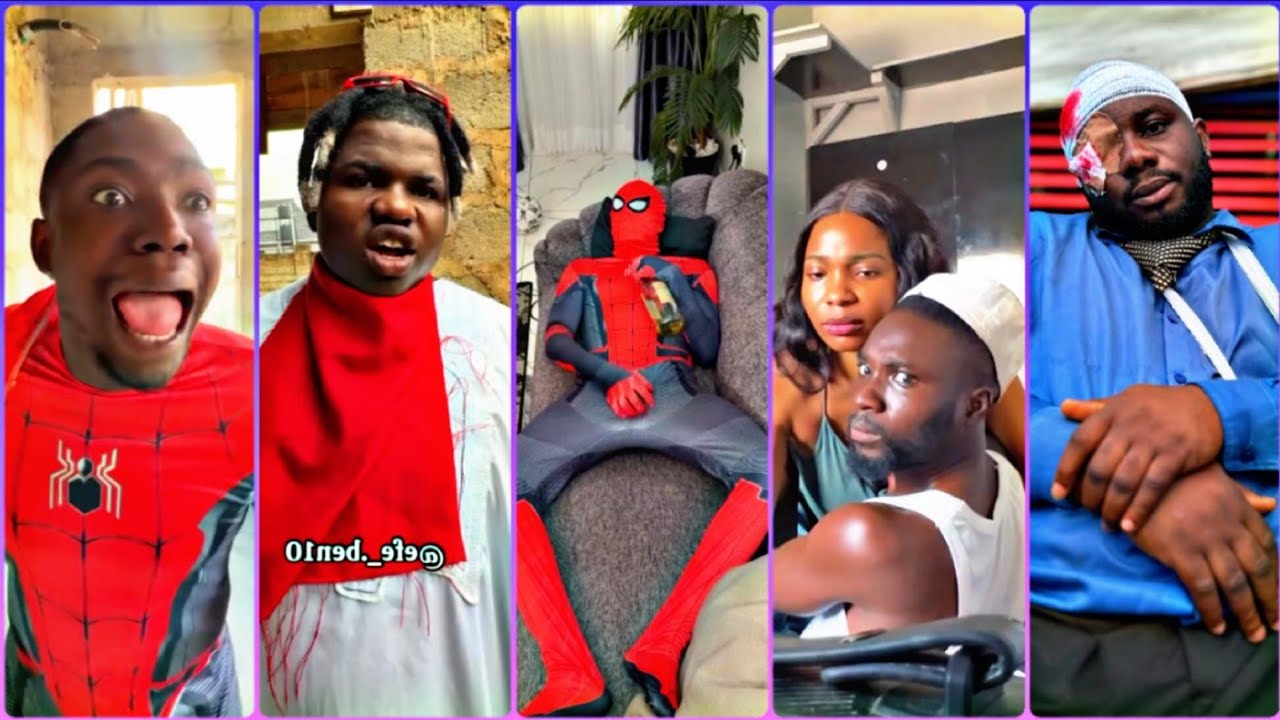 AFRICA SPIDER-MAN 🤣Ft: Shank Comics, Mr Funny,ShowBoi,Efe ben10,Agkaay,DBREACTS 