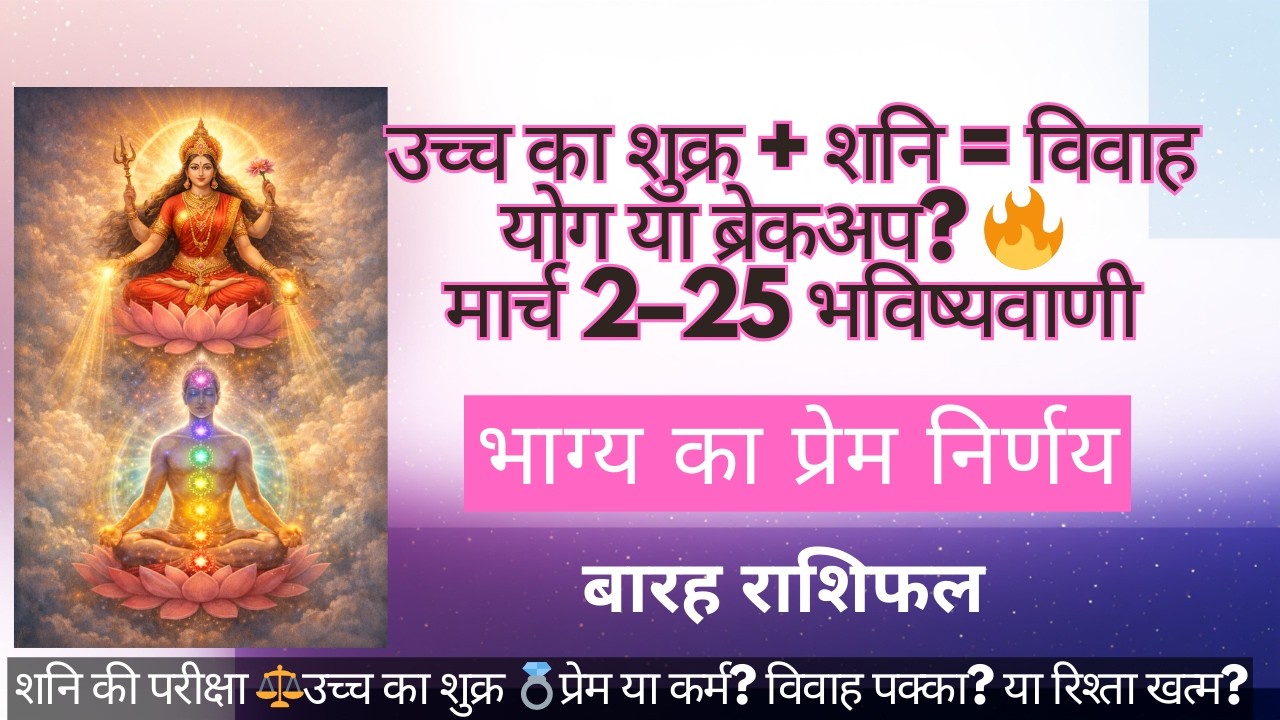 मीन राशि में उच्च के शुक्र की शनि से युति💍| प्रेम बनेगा जिम्मेदारी(2 मार्च – 25 मार्च | सभी राशियाँ)