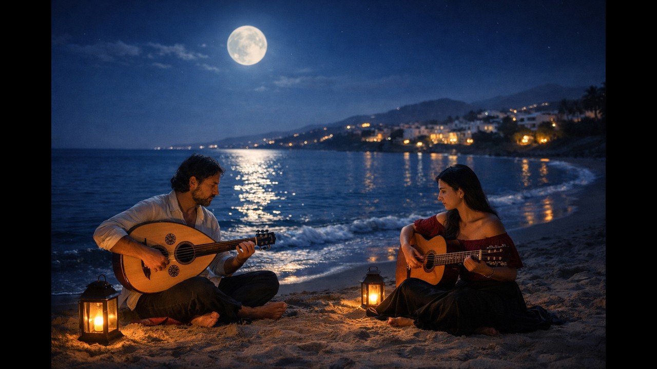 Andalusian Nights by the Sea | Calm Oud & Flamenco Instrumental