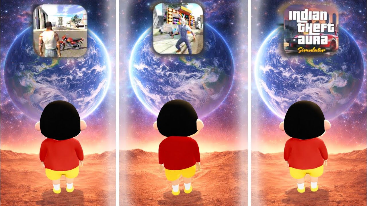 Shinchain Unleashed! 😡 Extreme Jump  Earth ! All Indian Gta Games! 😡🤯
