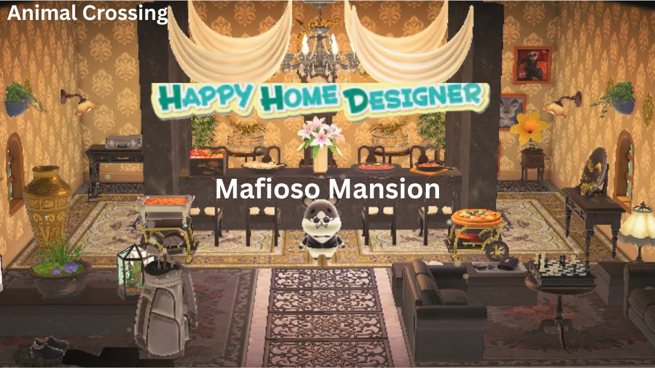 Mafioso Mansion for Marlo! Animal Crossing New Horizons, Happy Home Paradise.