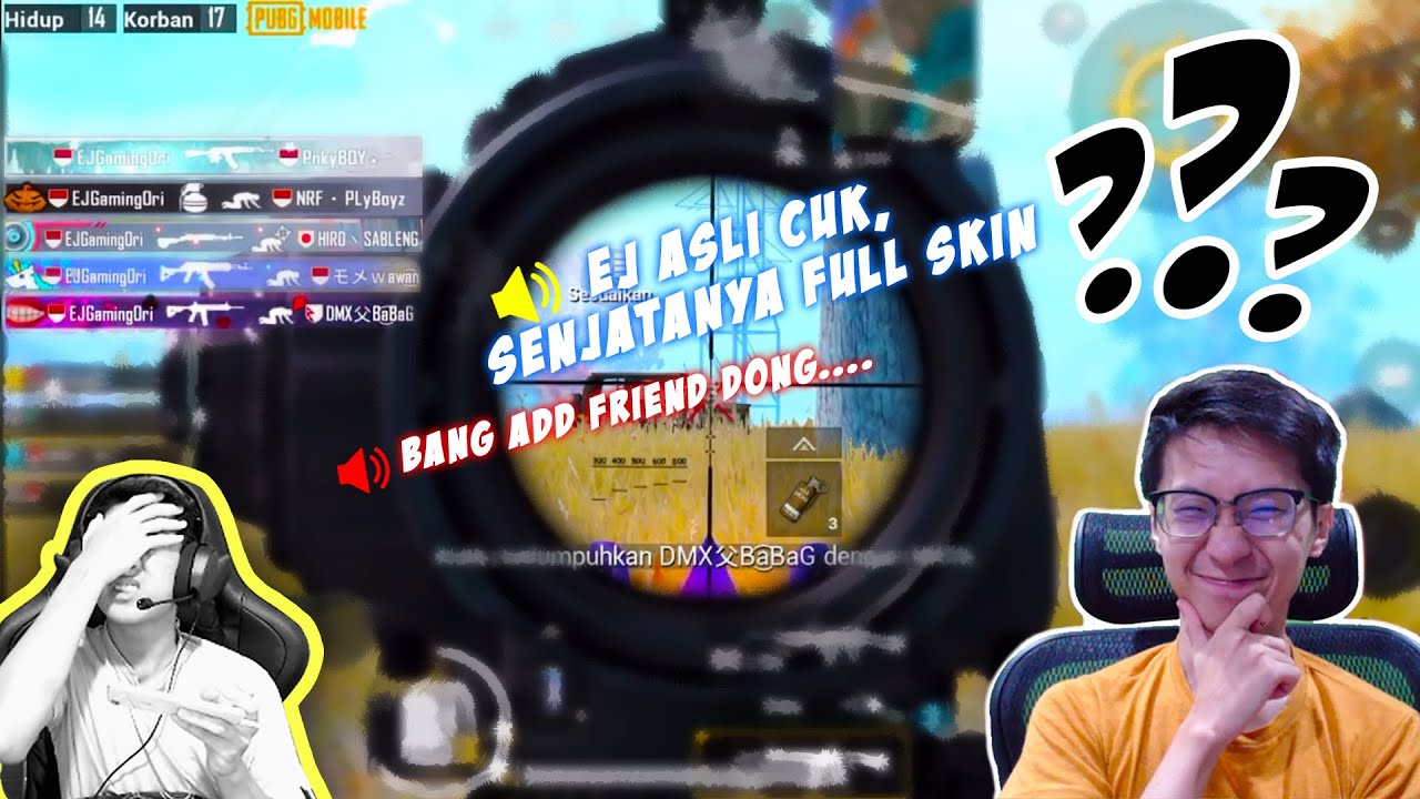 NYAMAR JADI EJ GAMING ?! , MUSUH AUTO LOBBY - PUBG MOBILE INDONESIA