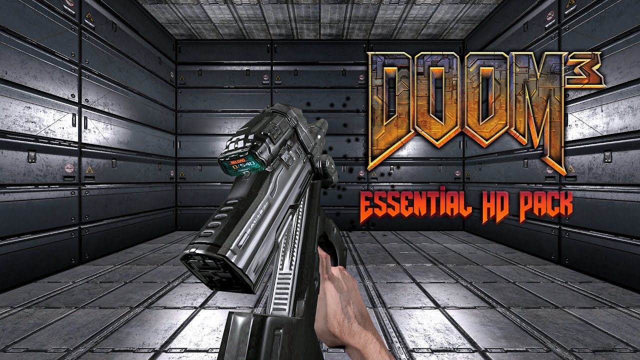 DOOM 3 Essential HD Pack All Weapons Showcase (v2.0 2023)
