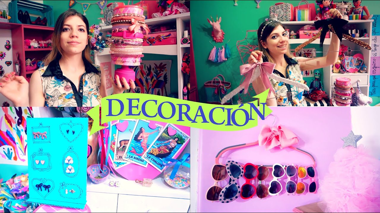 IDEAS PARA DECORAR MI CUARTO JUVENIL CON MANUALIDADES. CÓMO DECORAR MI HABITACIÓN YO MISMA; VINTAGE.