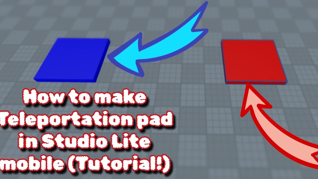 How to make Teleportation pad in Studio Lite mobile (Tutorial!)