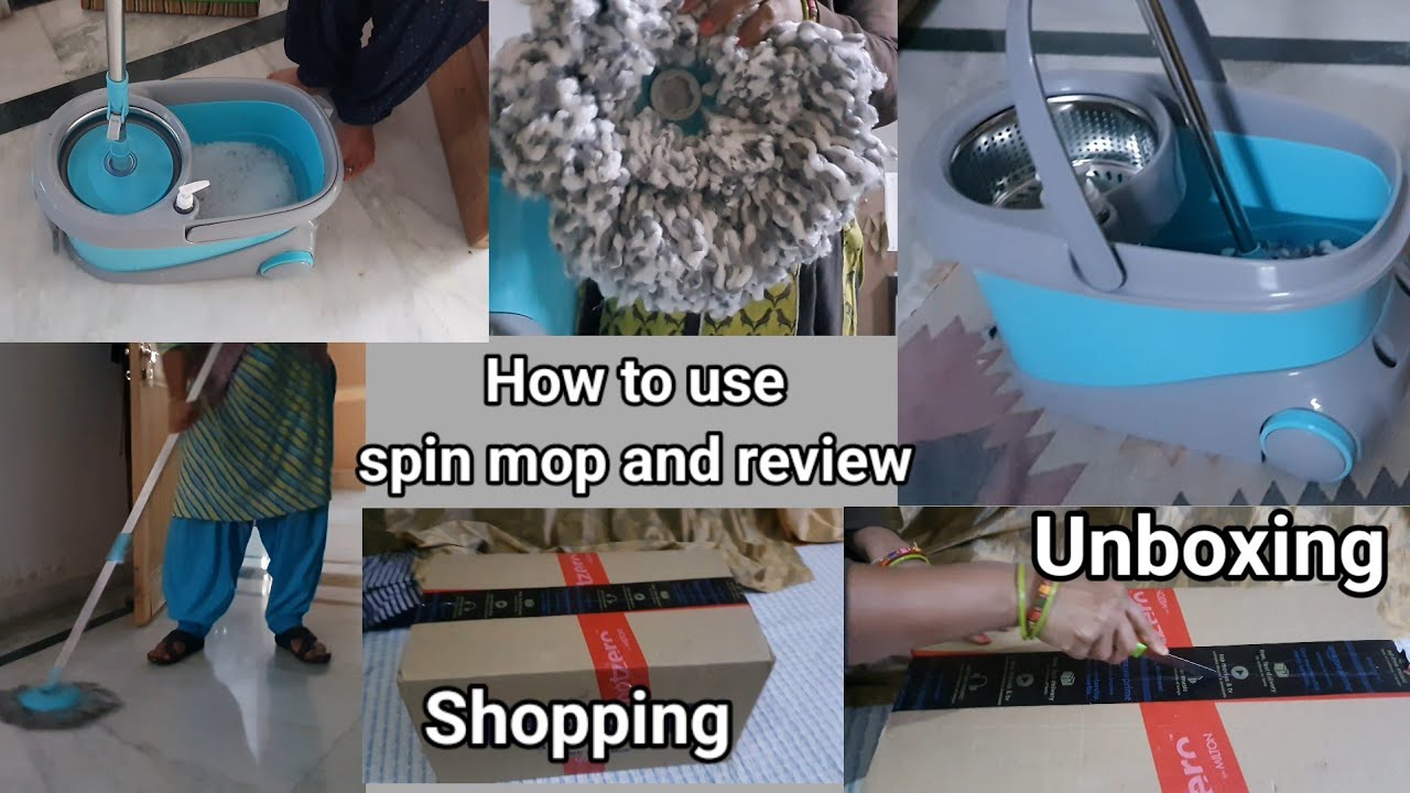 How to use spin mop and review || Unboxing || Shopping|| Full Tutorial