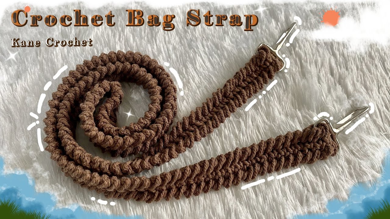 Super Easy Crochet Bag Strap Pattern 💖 Step by Step