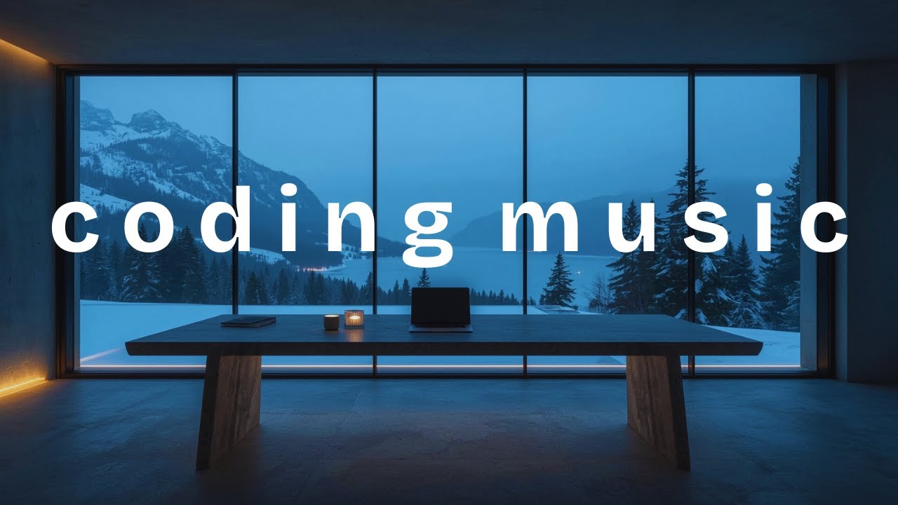Modern Minimalist Study &mdash; Cold Mountain Focus Music for Deep Work