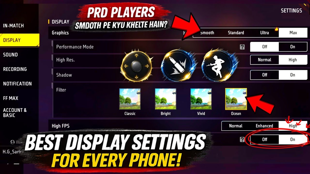 BEST DISPLAY SETTINGS FOR EVERY PHONE | Free Fire settings 2026 |