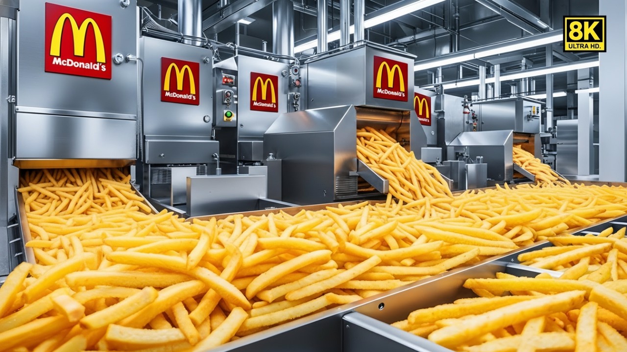 USA's Most Satisfying Food Factory Exposed | How McDonald's French Fries Are Really Made | #ai