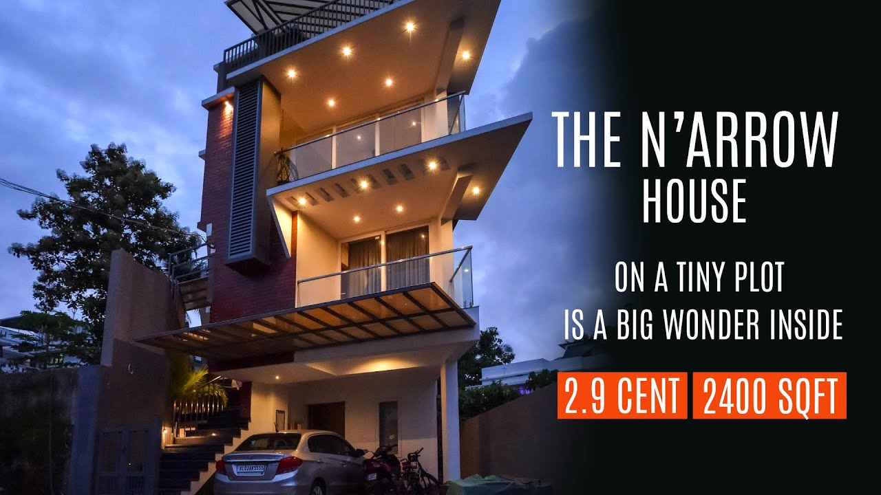 THE N'ARROW HOUSE | Under 3 cent | 2400 Sq ft | Kerala Home Design | Designloom Architects