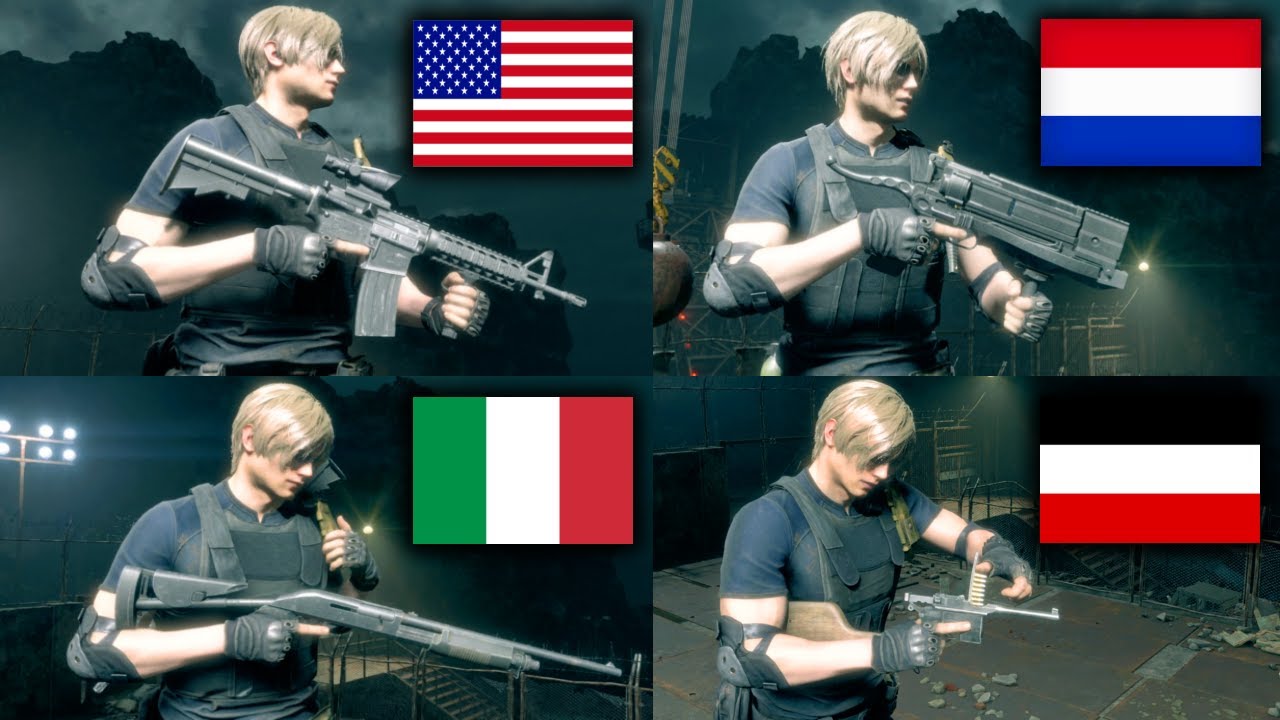 All Resident Evil 4 Remake Weapons Origins, Real Names, Inspect & Reload Animations and MORE...