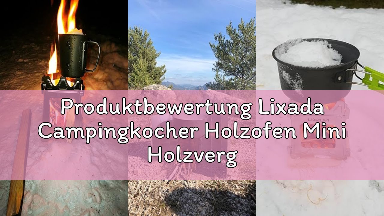 Produktbewertung Lixada Campingkocher Holzofen Mini Holzvergaser Faltbar Tragbar Kompakt Hobo Kocher