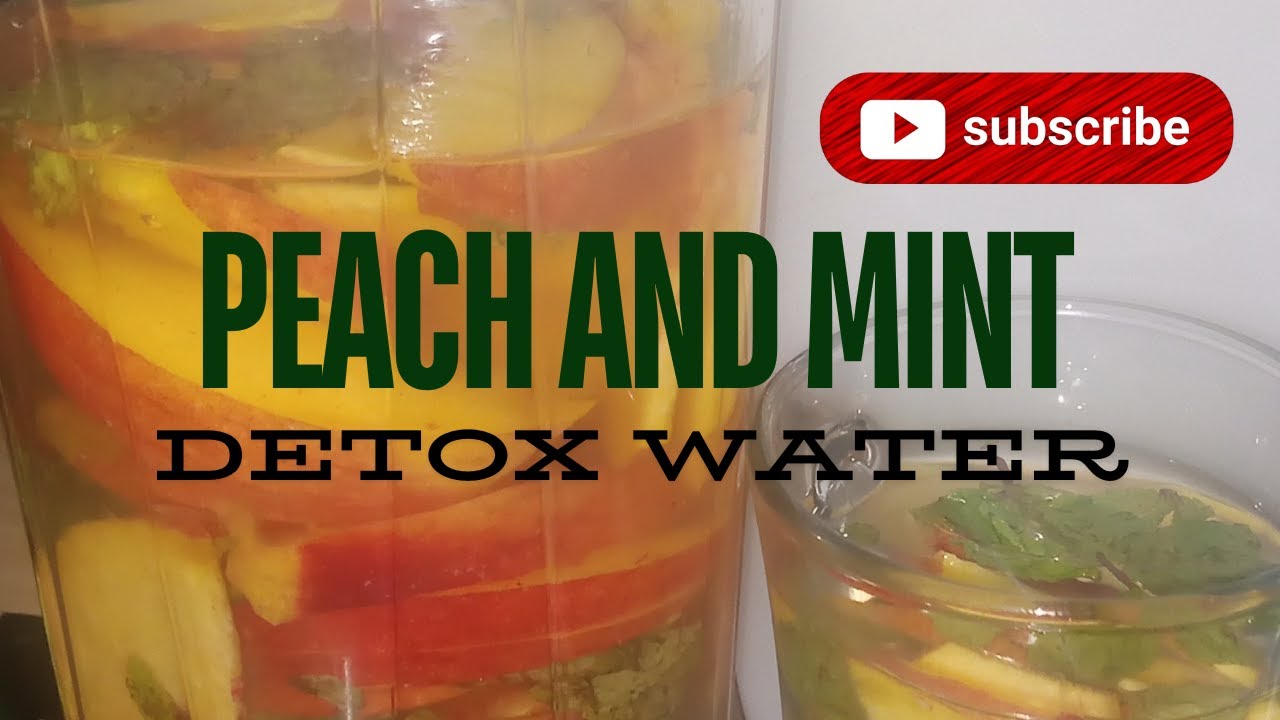 Peach 🍑 And Mint Detox Water | how make peach and mint detox water | Infused water|@Mariajavedcookerycorner