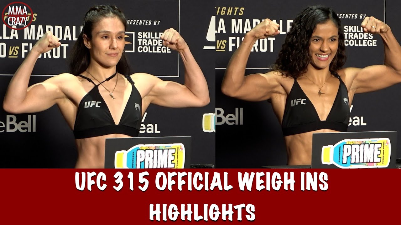 UFC 315 Official Weigh in Highlights, 1 Weight miss & Jose Aldo hard cut