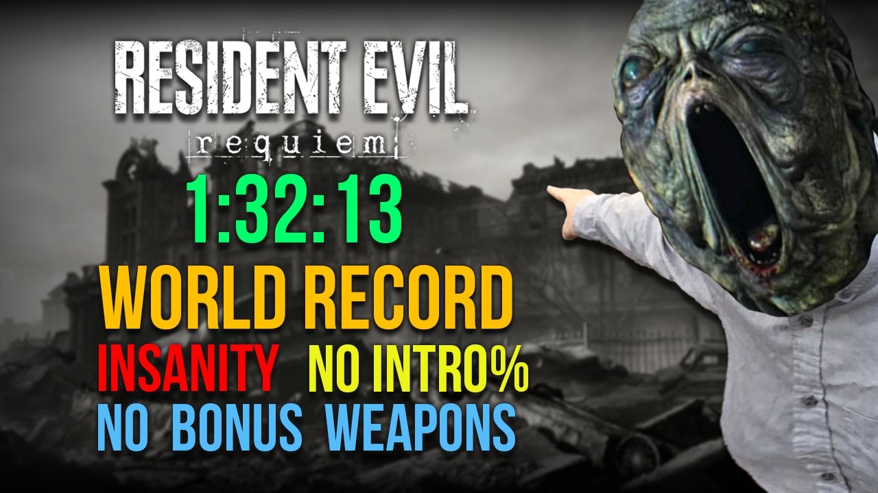RE9 INSANITY SPEEDRUN w czasie 1:32:13 (rekord świata)