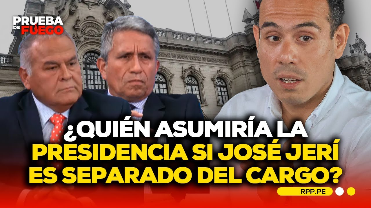 Si José Jerí es vacado, ¿quién asumiría la Presidencia? #PDFRPP | ENTREVISTA