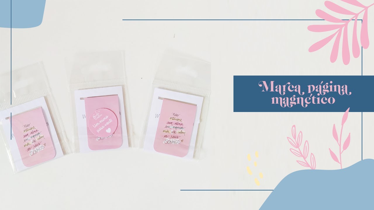 Como fazer marca página magnético (dica de brinde)