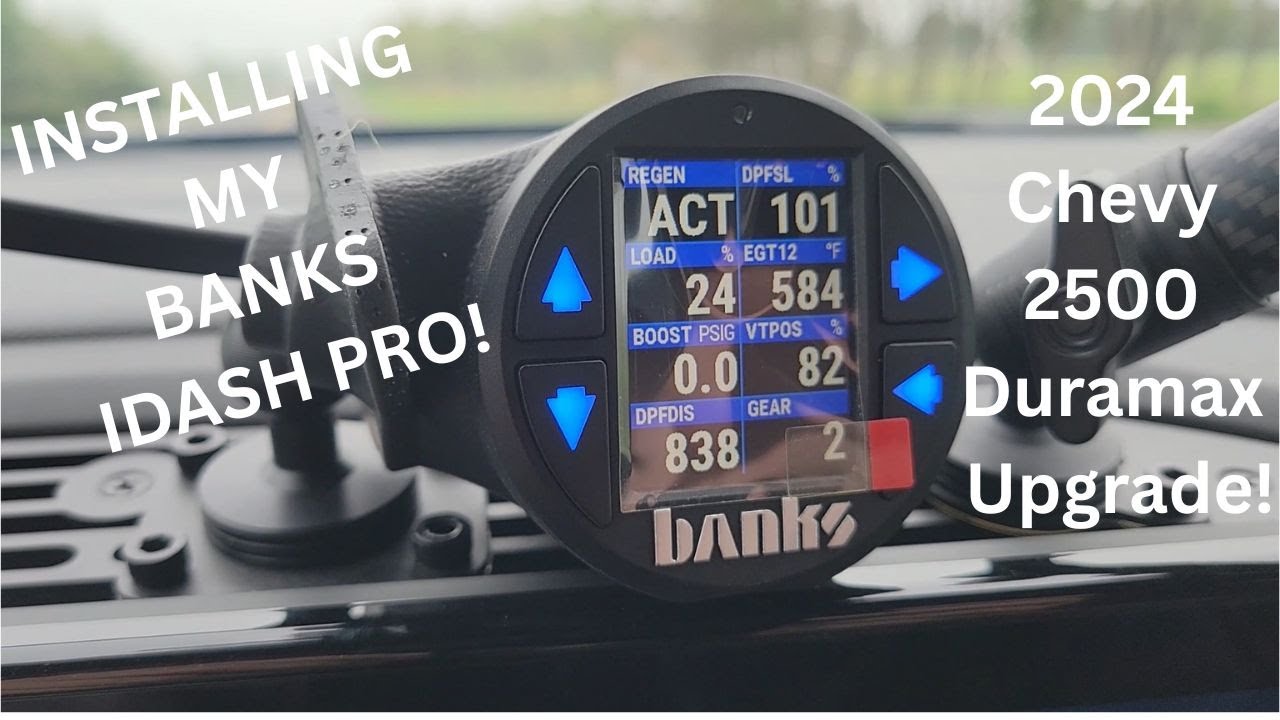 Installing my Banks Power iDash Pro- Upgrade for my 2024 Chevrolet 2500!