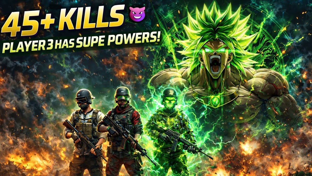 45+ KILLS SQUAD WIPE 😈 | Player 3 Has Super Powers ⚡ BGMI. • | METRO MAX YT | •