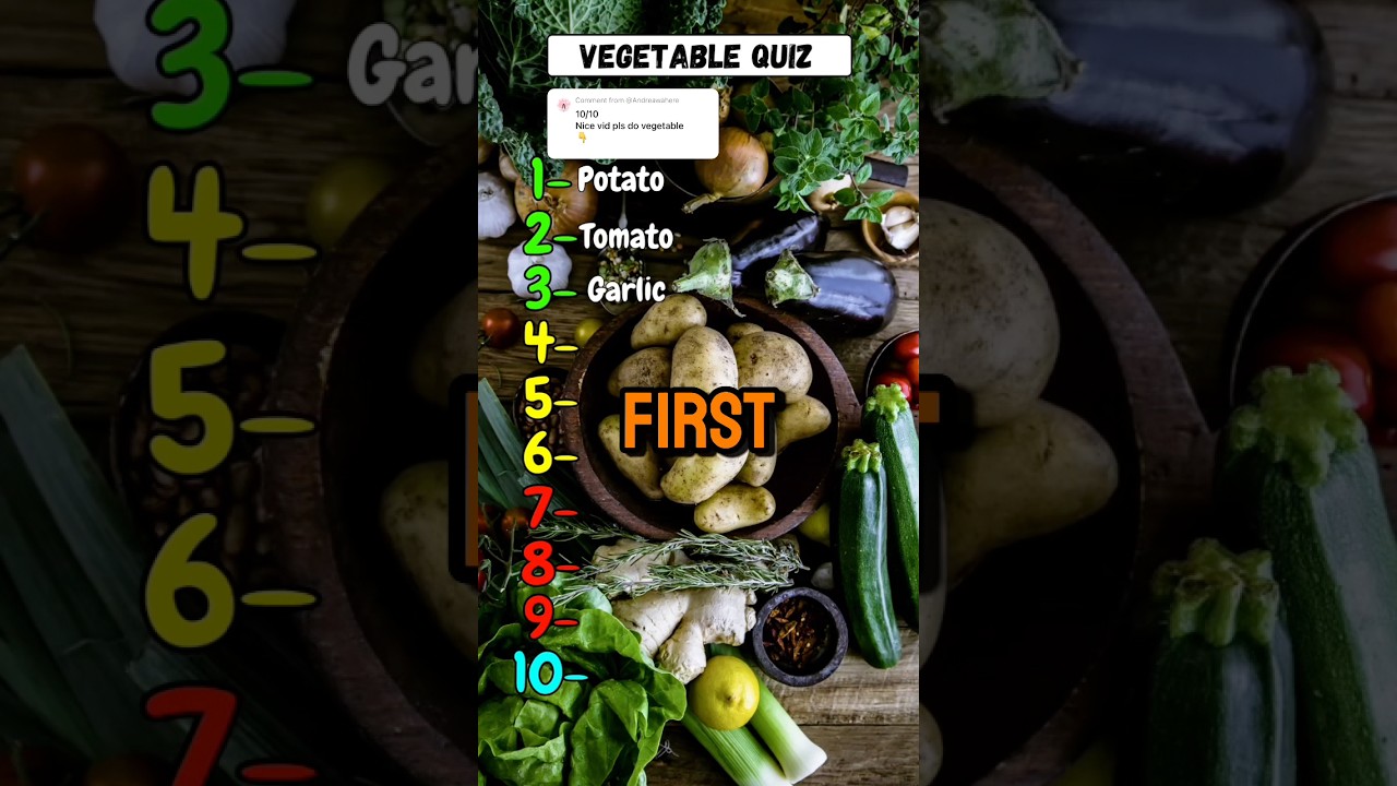Can you name all vegetables 🍃 #quiz #puzzle #games #vegetable