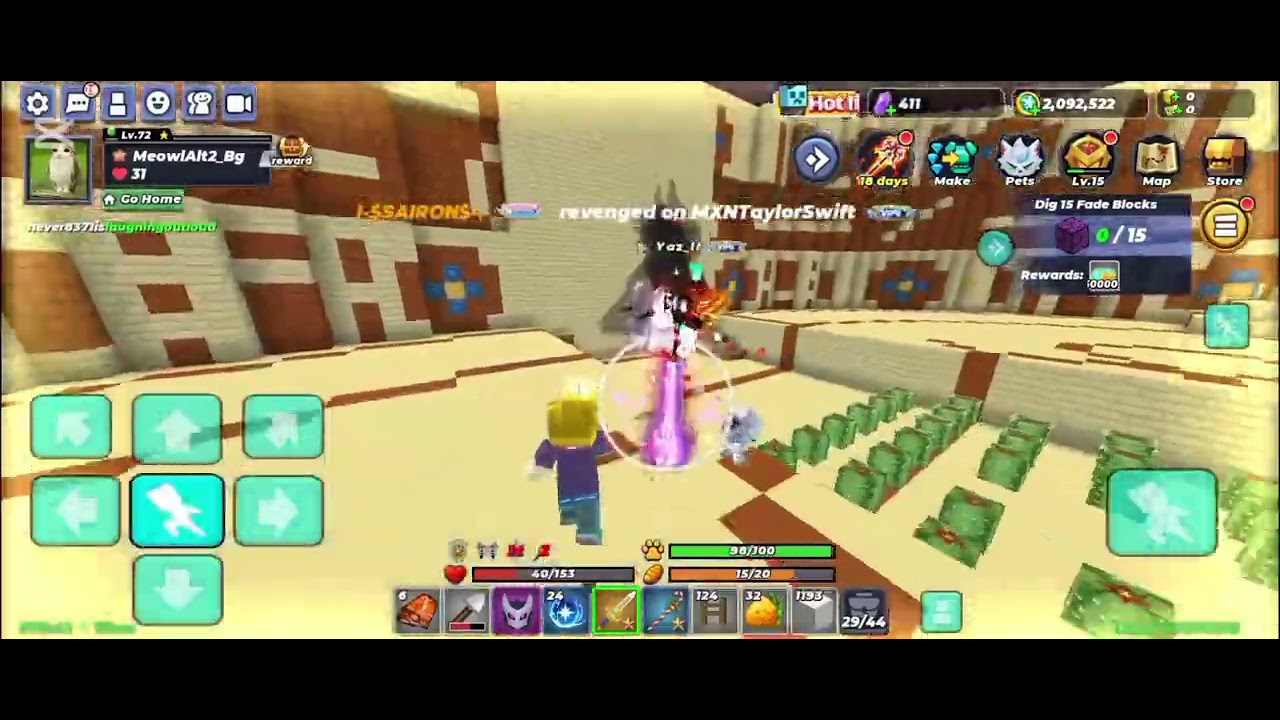 Just fighting randoms 