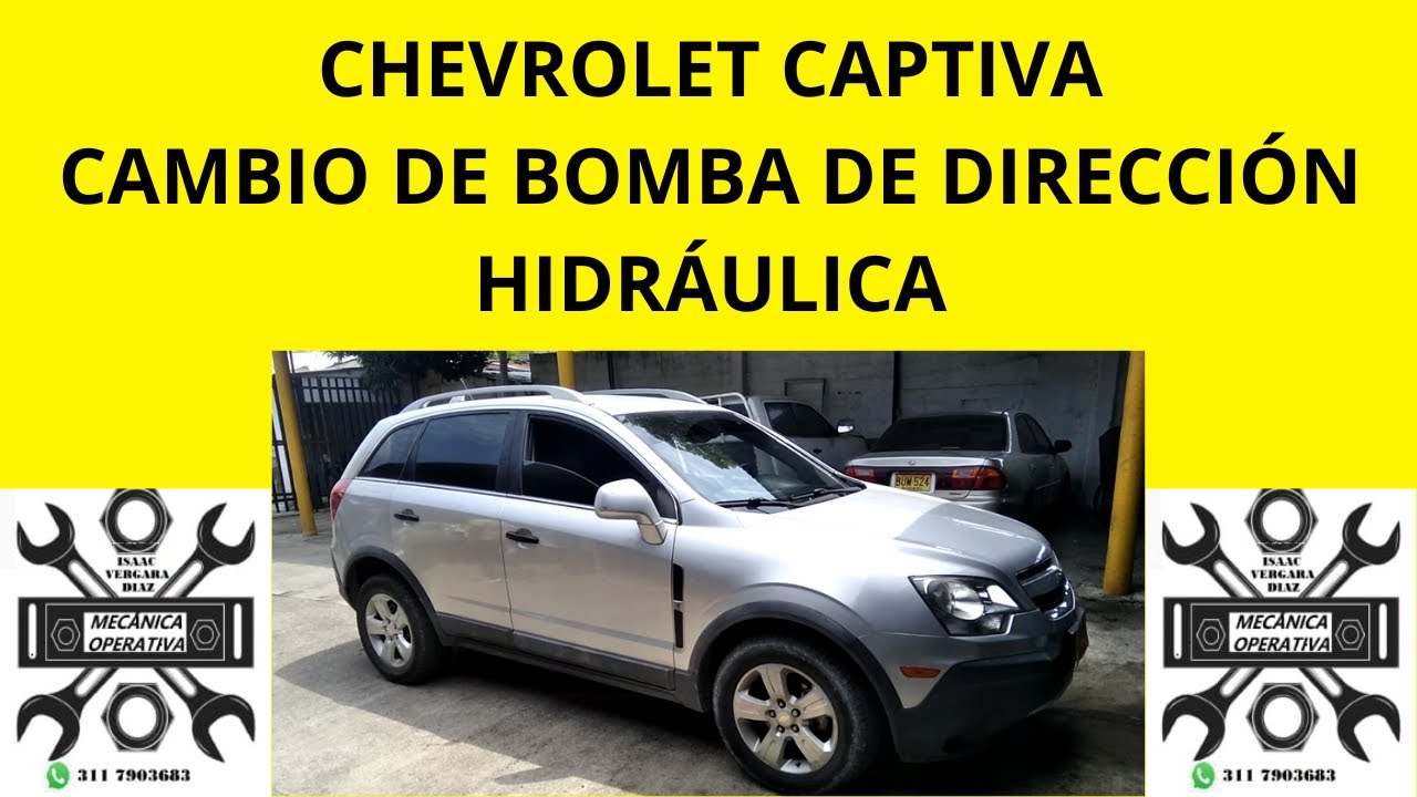 CHEVROLET CAPTIVA CAMBIO DE BOMBA DE DIRECCIÓN HIDRÁULICA