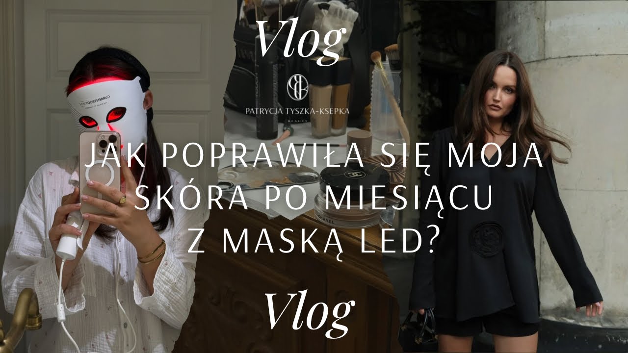 JAK POPRAWIŁA SIĘ MOJA SK&Oacute;RA PO MIESIĄCU Z MASKĄ LED? SZYBKI, WODOODPORNY MAKIJAŻ OKA| VLOG