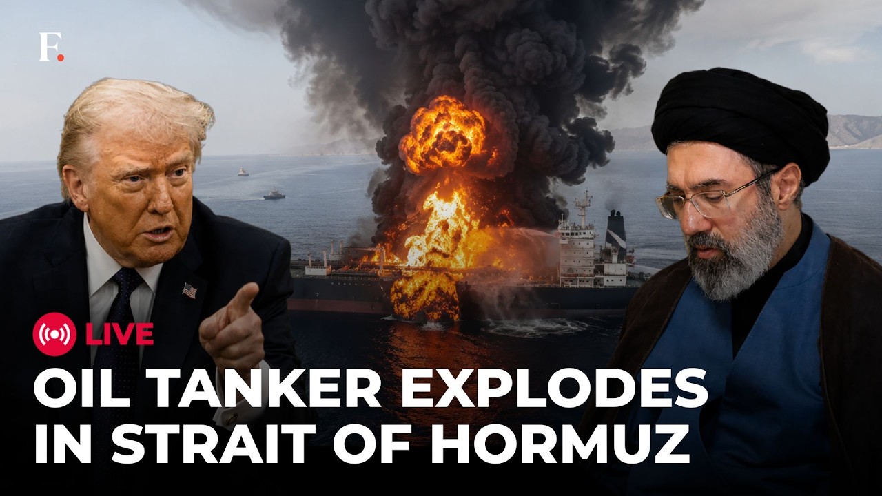 Iran War LIVE: Oil Tanker Explodes in Strait of Hormuz After Hitting Naval Mine | US | Trump