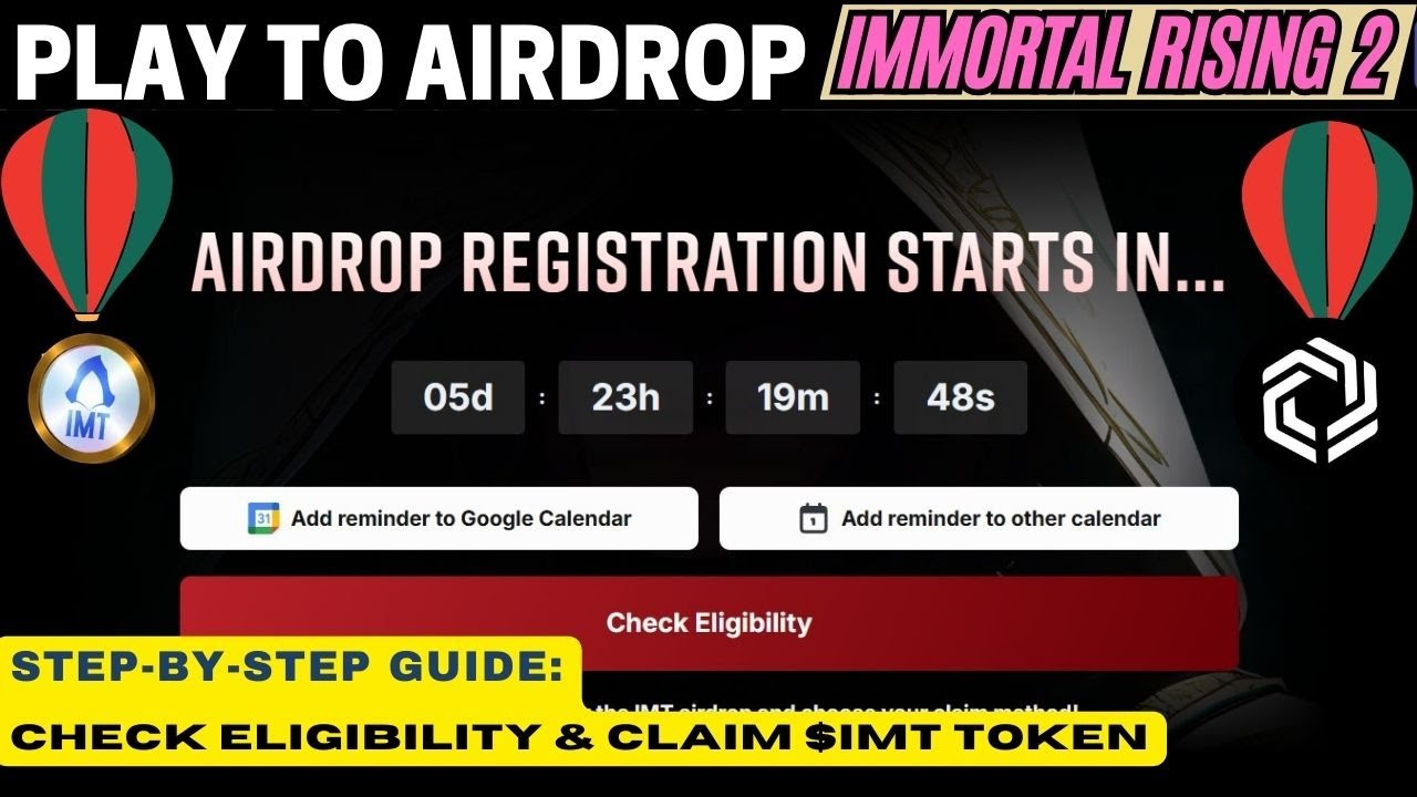 IMMORTAL RISING 2 AIRDROP UPDATE CHECK ELIGIBILITY & CLAIM $IMT TOKEN GUIDE! VESTING OR NOT? WEN TGE