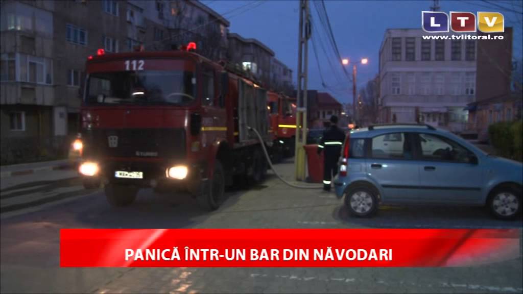 Panică &icirc;ntr-un bar din Năvodari, care a fost cuprins de un incendiu &icirc;n această seara - Litoral TV