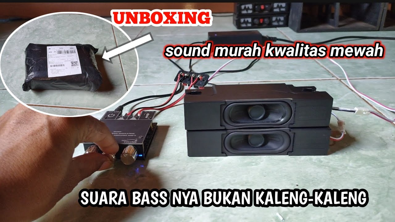 UNBOXING ‼️AMUNISI BATTLE MURAH SUARA MEWAH... SPEAKER EX LED TV!!!
