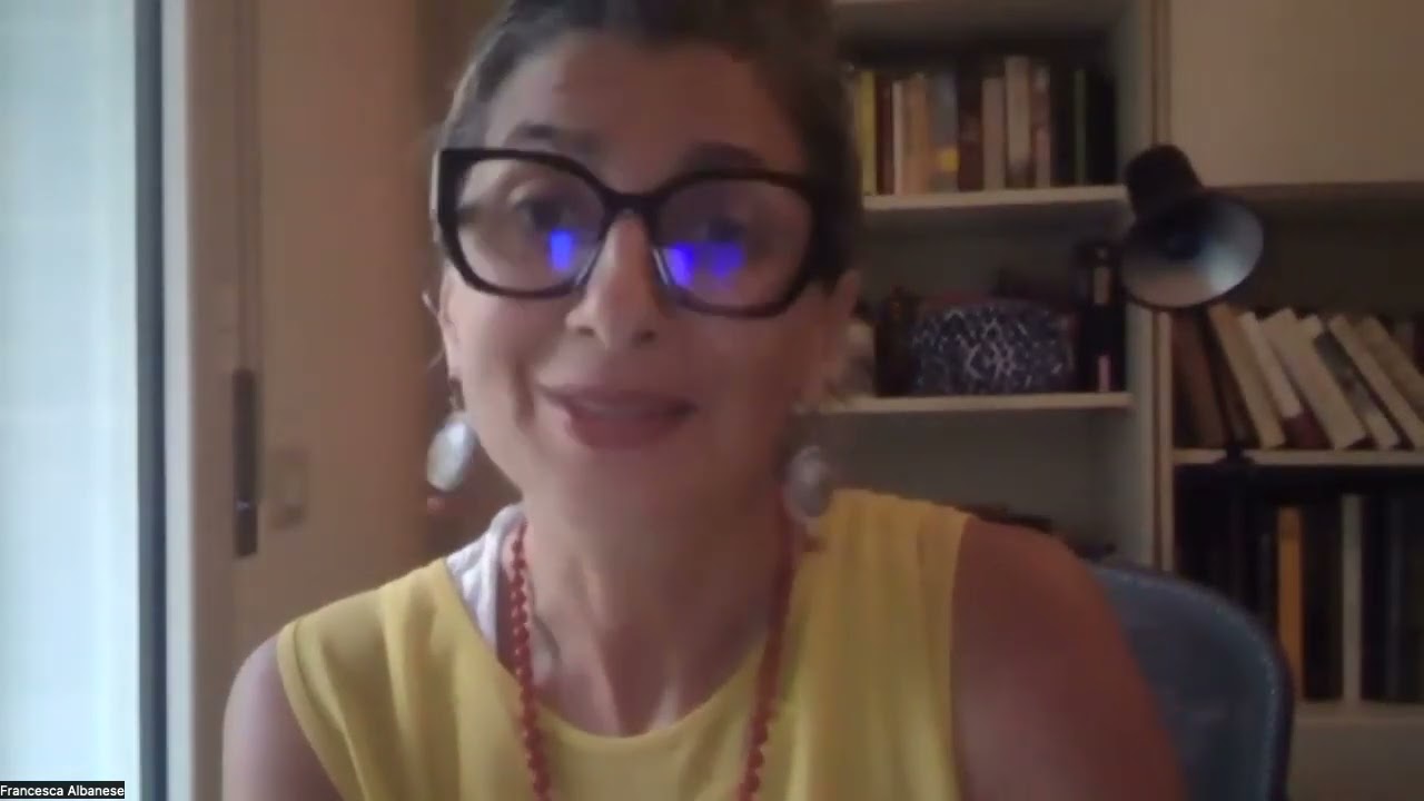 A Conversation with Francesca Albanese, UN Special Rapporteur on Palestine.