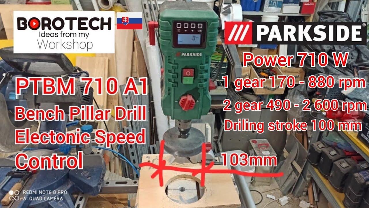 Egzamin PARKSIDE PTBM 710A1 z uderzeniem 102 mm