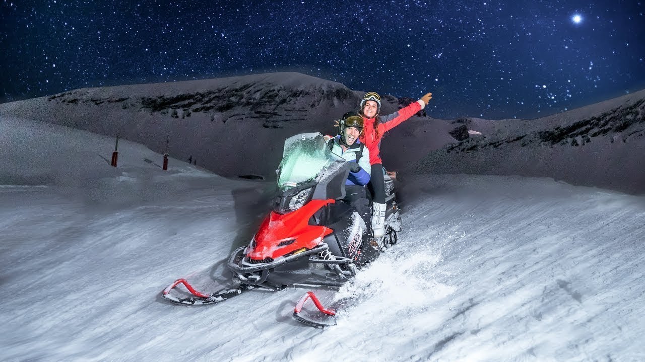 INSANE NIGHT SNOWMOBILING!