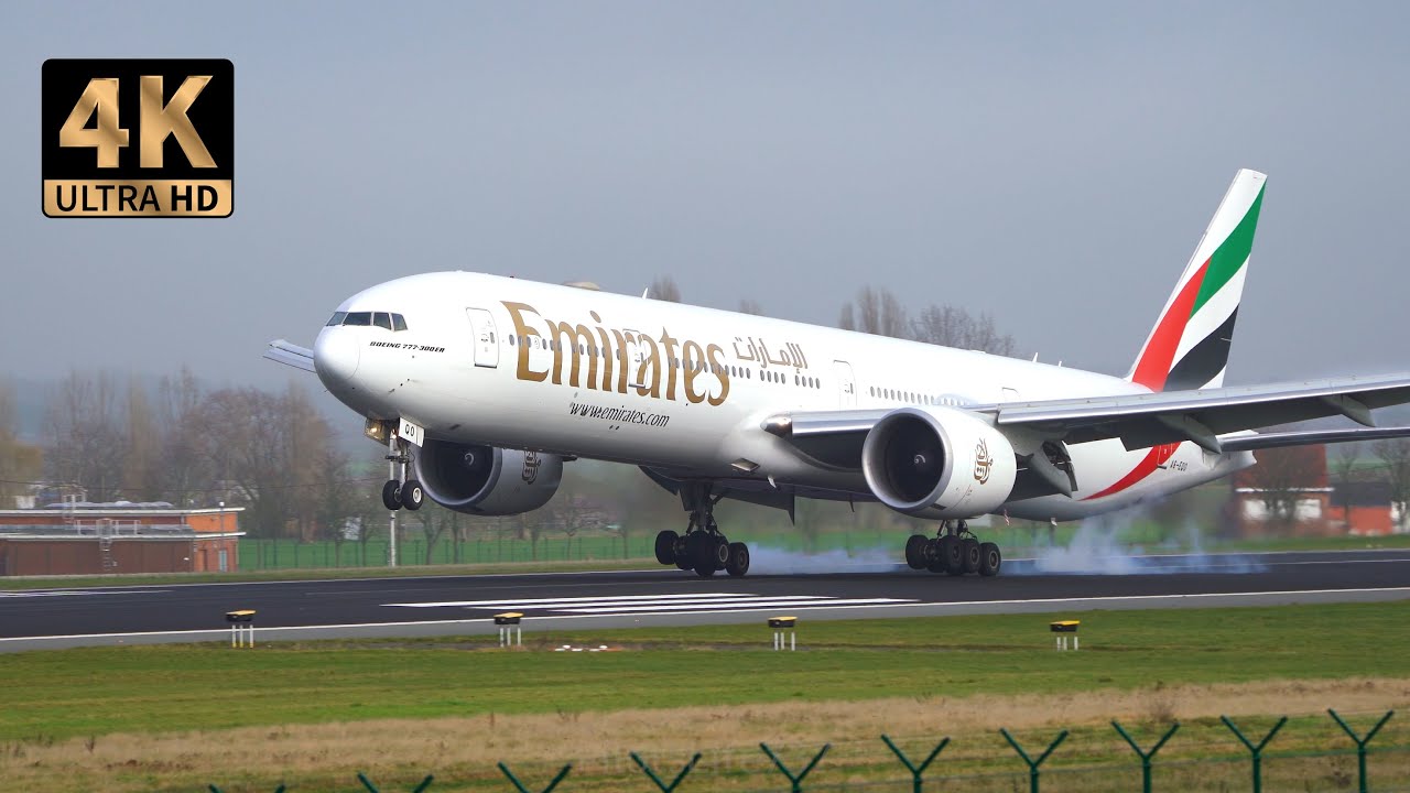 [4K] Planespotting, aircraft identification at Brussels Airport {BRU/EBBR} landing runway 25L