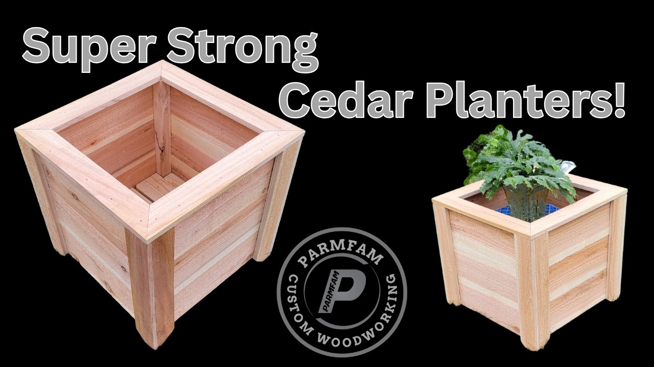 Самые прочные самодельные кедровые кашпо на YouTube!