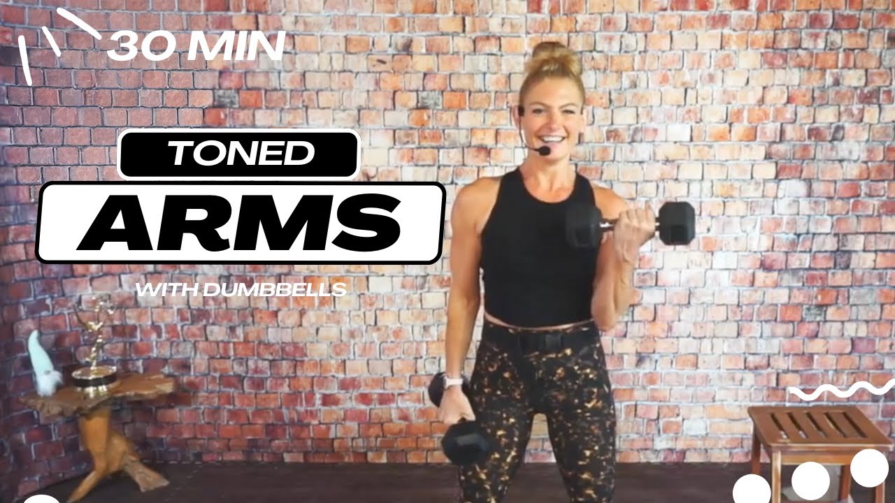 Get Strong and Sculpted Arms with this Intense 30 Minute Dumbbell Upper Body Workout!