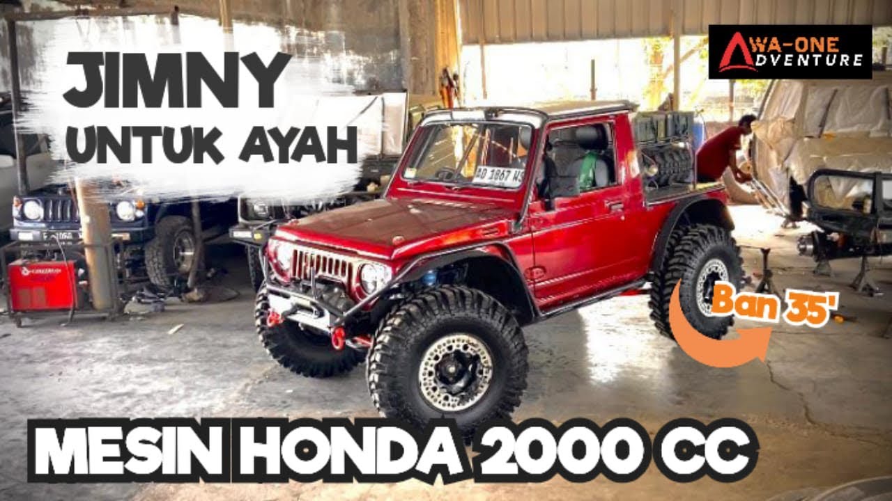 Jimny Mesin Honda K20 2000CC Modifikasi Extreme❗️|Wa-OneAdventure #jimny4x4#offroad#4x4#jimnykatana