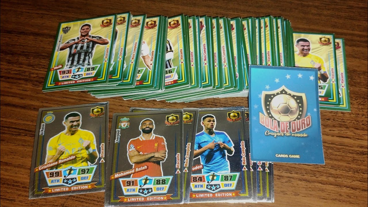 MOSTRANDO CARDS DE BOLA DE OURO 