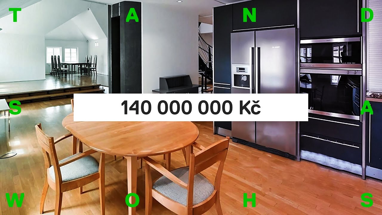 Prohlídka LUXUSNÍHO penthousu na Kampě za 140 miliónů korun