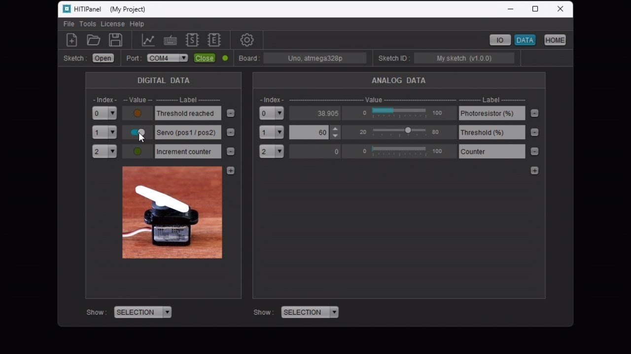 Creating a user interface for your Arduino project in 5 min (GUI for Arduino)