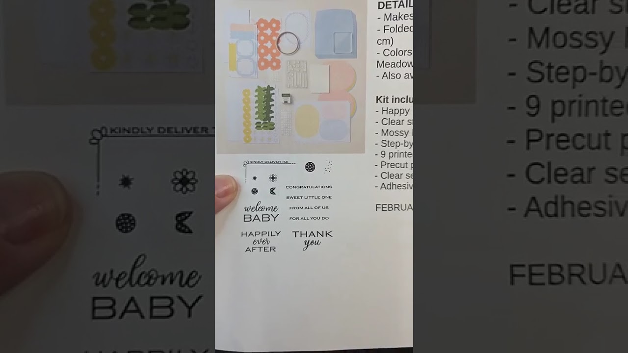 Make A Card Monday! Share a Smile Kit. (about the 20 minute point)