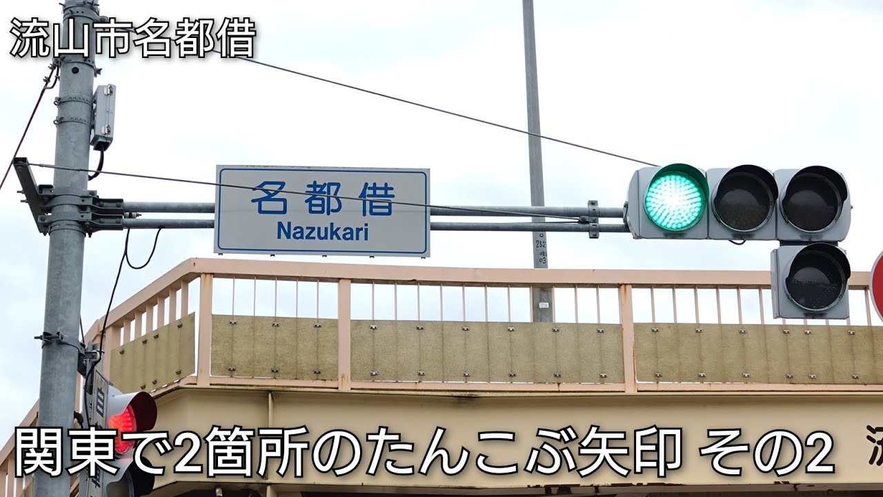 【流山市名都借・向小金1丁目】関東で2箇所のたんこぶ矢印 その2 @名都借