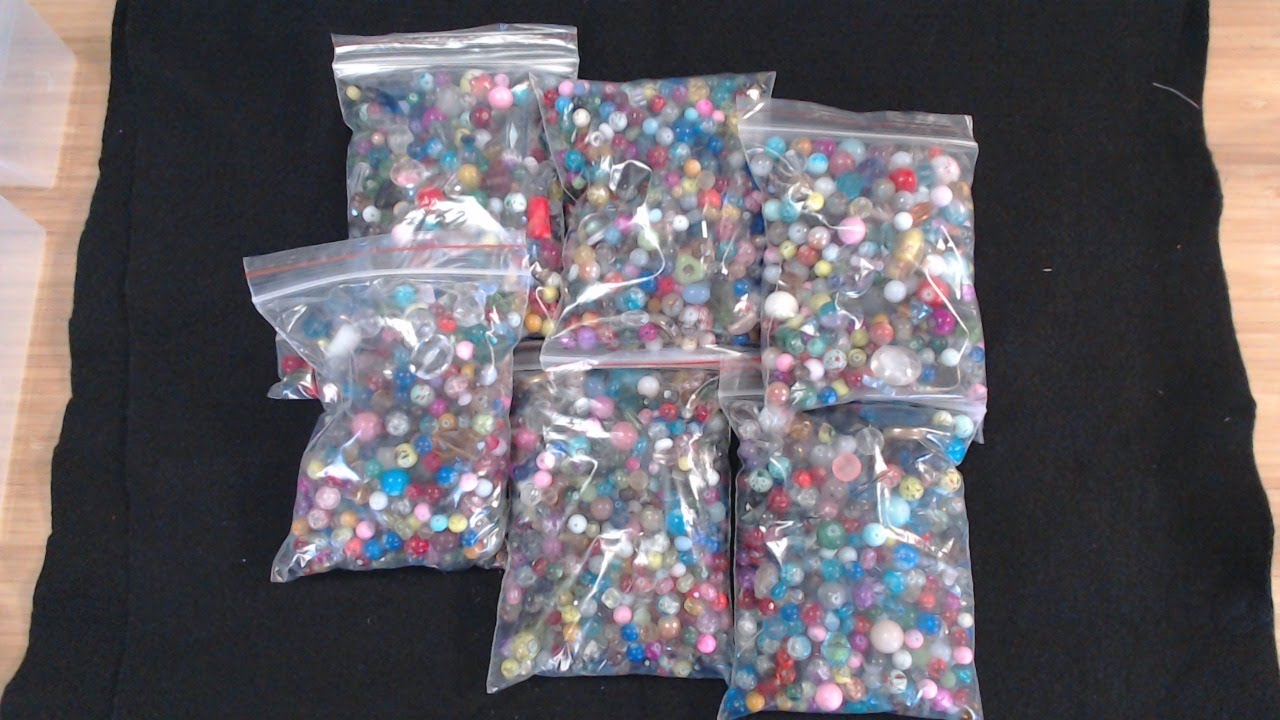 Sorting 6lb of Glass Beads from Ebay