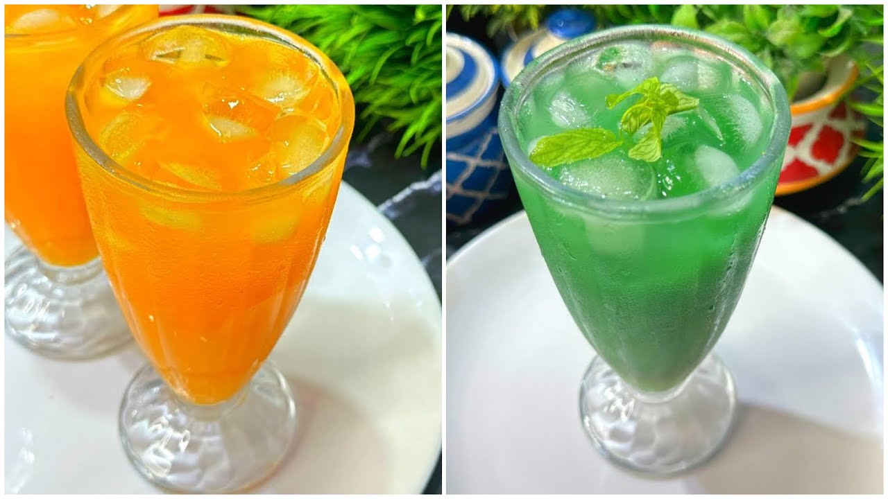 Summer Special Kachha Mango Sarbat + Orange Sarbat 